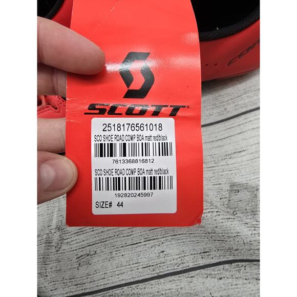 Scott Road Comp Boa Bike Cycling Shoes RED Men's Size 44 EU / 10 US - Picture 12 of 12